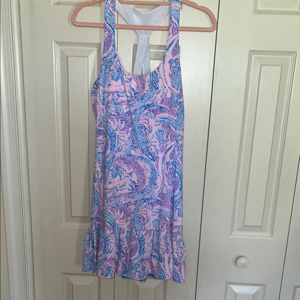 Lilly Pulitzer Pink & Blue Paisley Swim Coverup